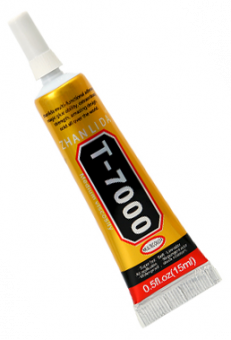 Клей Силіконовий T-7000 (15 ml) чорний, металевий дозатор