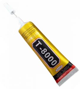 Клей Силіконовий T-8000 (50 ml) прозорий, металевий дозатор