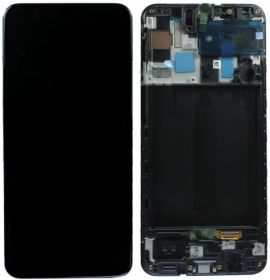Дисплей Samsung Galaxy A41 SM-A415 OR 100% (Service Pack) with frame Black
