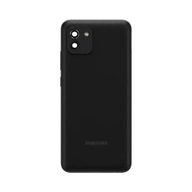 Задня частина корпусу Samsung Galaxy A03 SM-A035G Black (з склом камери)