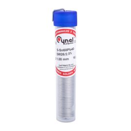 Припій CYNEL 1mm Flux - 2.5% (60Sn + 40Pb) 16g