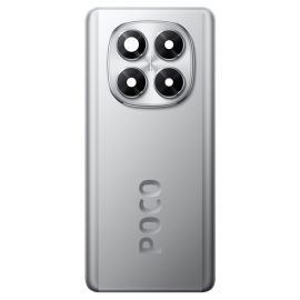 Задня частина корпусу Xiaomi Poco X7 Silver (з склом камери) Original (PRC)