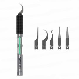 Скальпель / Ніж для зняття мікросхем Mechanic ONE з LED підсвіткою (5 in 1)
