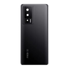 Задня частина корпусу Xiaomi Poco F5 Pro Black (з склом камери) Original (PRC)