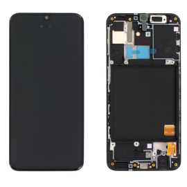 Дисплей Samsung Galaxy A40 SM-A405 OR 100% (Assembled Service Pack) with frame Black