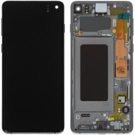 Дисплей Samsung Galaxy S10 SM-G973 OR 100% (Service Pack) with frame Black
