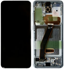 Дисплей Samsung Galaxy S20 SM-G980 / G981 OR 100% (Service Pack) with frame Blue Cloud