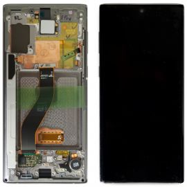 Дисплей Samsung Galaxy Note 10 SM-N970 OR 100% (Service Pack) with frame Silver