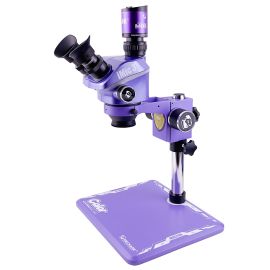 Мікроскоп тринокулярний Mechanic iMic 3-B11 (7-50X) з підсвіткою R16, та камерою MOS-4KC Purple