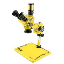 Мікроскоп тринокулярний Mechanic iMic 3-B11 (7-50X) з підсвіткою R16, та камерою MOS-4KC Yellow
