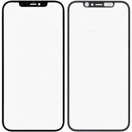 Скло дисплея iPhone 12 / iPhone 12 Pro + OCA (5.8") для переклеювання Black