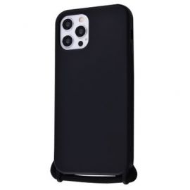 Чохол (Lanyard Case) для iPhone 12 Pro Max зі шнурком Black