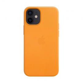 Чохол (Leather Case) для iPhone 12 mini with magsafe Orange