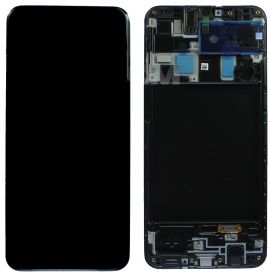 Дисплей Samsung Galaxy A20 SM-A205 OR 100% (Service Pack) with frame Black
