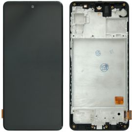 Дисплей Samsung Galaxy M31S SM-M317 OLED with frame Black (Small LCD)