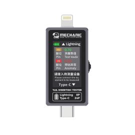 USB тестер Mechanic T-824 (USB-C - Lightning, 500mAh)