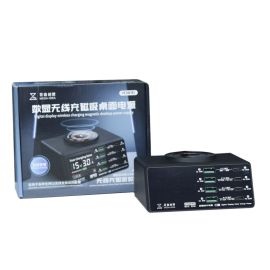 Зарядний пристрій QianLi MEGA-IDEA PQW110 (4 USB-A QC 30W / 4 USB-C PD 20-45W + 15W бездротова)