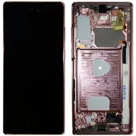 Дисплей Samsung Galaxy Note 20 SM-N980 / SM-N981 OR 100% (Service Pack) with frame Aura Bronze