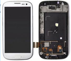 Дисплей Samsung Galaxy S3 GT-I9300 OR 100% (Service Pack) with frame White