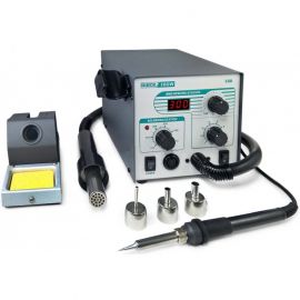 Паяльна станція 2 в 1 QUICK 706W+ (Фен: 100-450°C, 120л/хв 580Вт / Паяльник: 200-480°C, 50Вт)