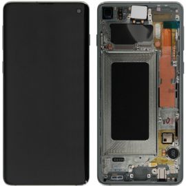 Дисплей Samsung Galaxy S10 SM-G973 OR 100% (Service Pack) with frame Prism Green