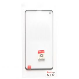 Скло дисплея Samsung Galaxy S10 SM-G973 Black + OCA (для переклеювання)