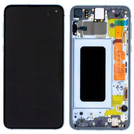Дисплей Samsung Galaxy S10E SM-G970 OR 100% (Service Pack) with frame Blue