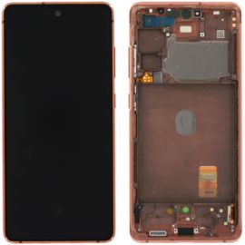Дисплей Samsung Galaxy S20 FE SM-G780 / G781 OR 100% (Service Pack) with frame Orange