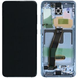 Дисплей Samsung Galaxy S20 Plus SM-G985 / G986 OR 100% (Service Pack) with frame Blue