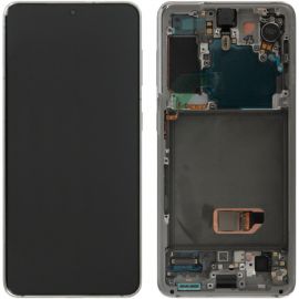 Дисплей Samsung Galaxy S21 SM-G990F / SM-G991 OR 100% (Service Pack) with frame White