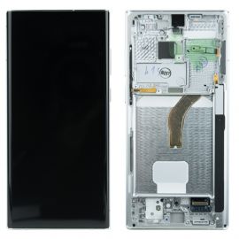 Дисплей Samsung Galaxy S22 Ultra 5G SM-S908 OR 100% (Service Pack) with frame White