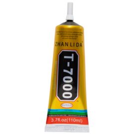 Клей Силіконовий T-7000 (110 ml) чорний, пластиковий дозатор