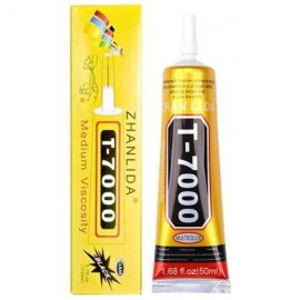 Клей Силіконовий T-7000 (50 ml) чорний, пластиковий дозатор