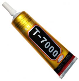 Клей Силіконовий T-7000 (50 ml) чорний, металевий дозатор