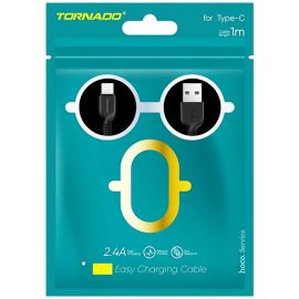 Кабель USB Type-C TORNADO TX11 (1m / 2.4A) White