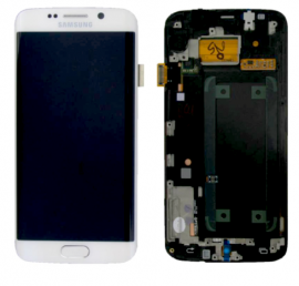 Дисплей Samsung Galaxy S6 Edge SM-G925 OR 100% (Service Pack) with frame White
