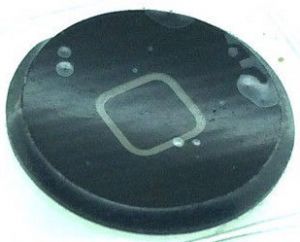 Кнопка центральна iPad 2G Black (пластикова) (A1395 / A1396 / A1397)