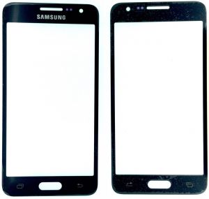 Скло дисплея Samsung Galaxy A3 SM-A300F Black (для переклеювання)