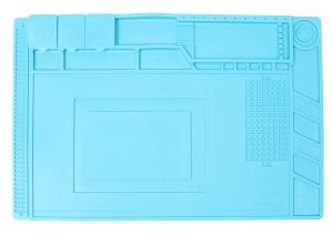 Килимок для робочого столу (450 х 300) Blue, антистатичний, термостійкий