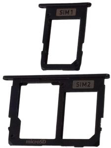 SIM-тримач Samsung Galaxy J330 / J3 (2017) Black