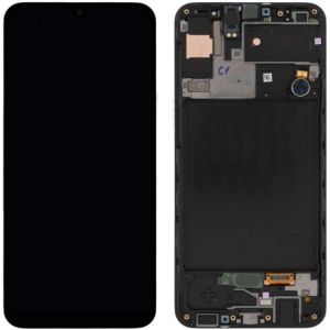 Дисплей Samsung Galaxy A30S SM-A307 OR 100% (Service Pack) with frame Black