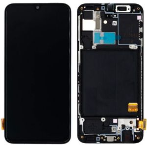 Дисплей Samsung Galaxy A40 SM-A405 OR 100% (Service Pack) with frame Black