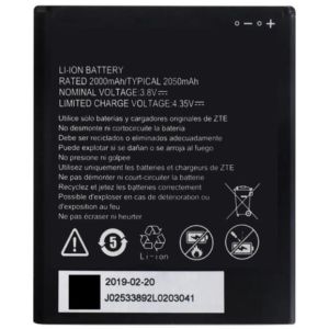 Акумулятор LI3820T43P4h695945 (2050mAh) для ZTE Blade A3 2018 / Blade L8 / Blade L9