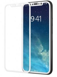 Захисне скло (броня) для iPhone X (5.8) біла рамка 2.5D (0.26 mm)