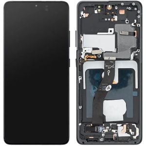 Дисплей Samsung Galaxy S21 Ultra SM-G998 with frame Phantom Black (Original AMOLED)