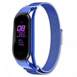 Металевий ремінець Milanes Loop для Xiaomi Mi Band 5 / Mi Band 6 Blue