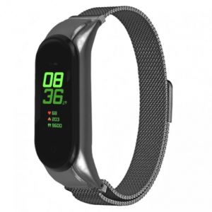 Металевий ремінець Milanes Loop для Xiaomi Mi Band 5 / Mi Band 6 Gray