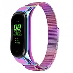 Металевий ремінець Milanes Loop для Xiaomi Mi Band 5 / Mi Band 6 Violet