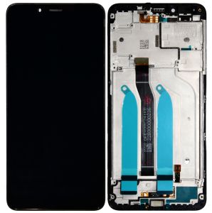 Дисплей Xiaomi Redmi 6 / Redmi 6A OR 100% (Service Pack) with frame Black