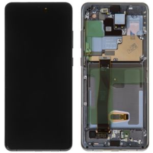Дисплей Samsung Galaxy S21 Ultra SM-G998 OR 100% (Service Pack) with frame Phantom Black